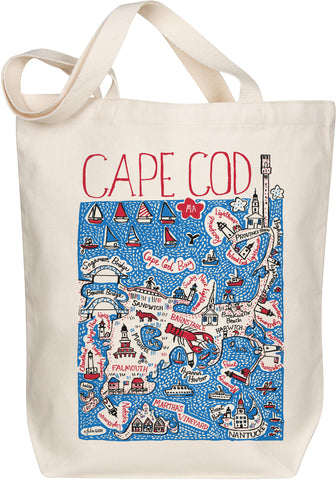Cape Cod Boutique Map Art Tote