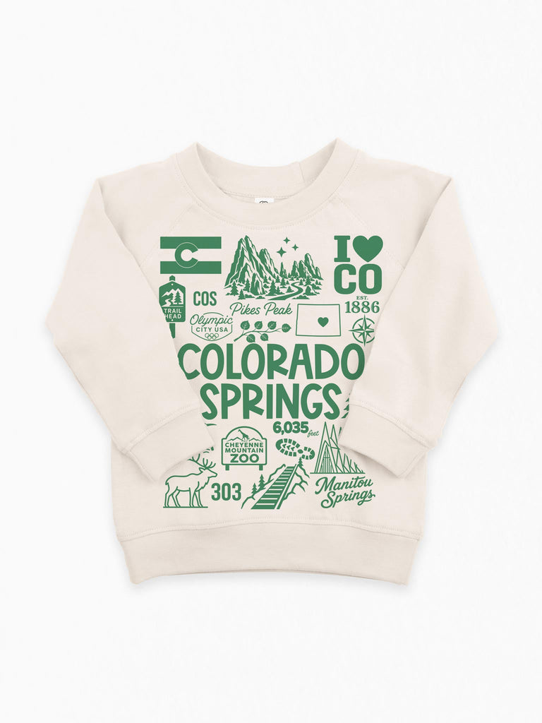 Colorado Springs City Elements Organic Pullover for Babies & Kids - Morado Designs