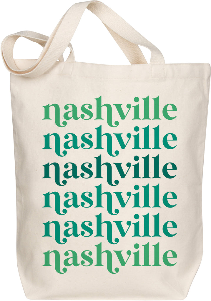 Moonbeam Repeat Green Tote - Morado Designs