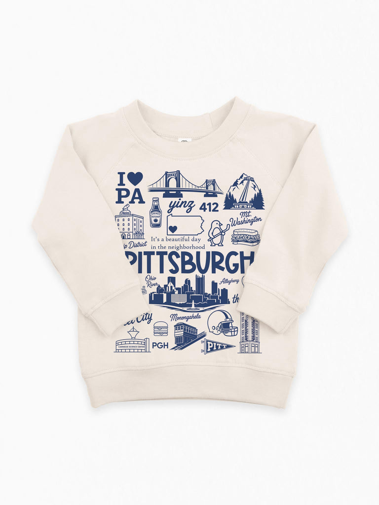Pittsburgh City Elements Organic Pullover for Babies & Kids - Morado Designs