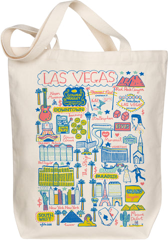 Las Vegas Boutique Map Art Tote