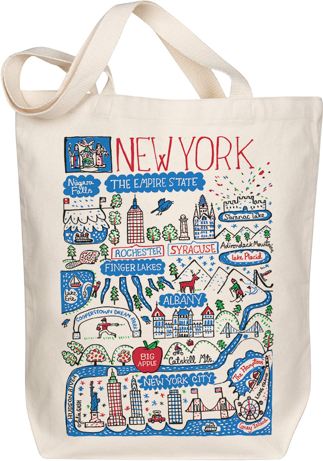 New York City Boutique Map Art Tote