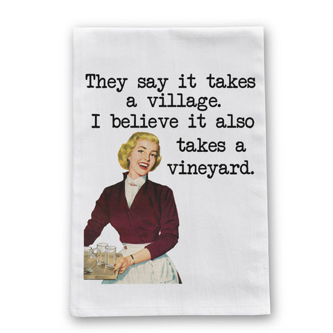 Vineyard Tea Towel