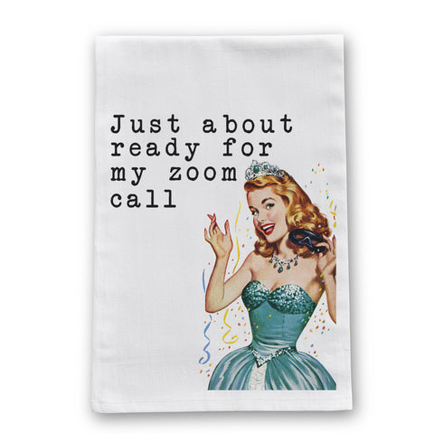 Zoom Call Tea Towel