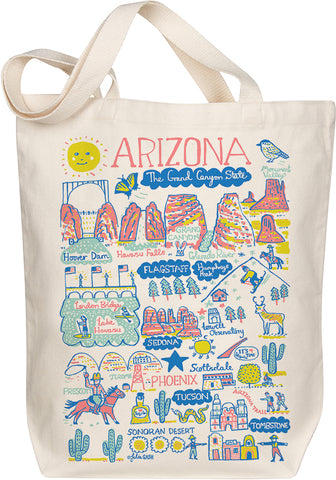 Arizona Boutique Map Art Tote