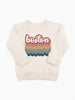 Bubble Repeat Earth Tones Pullover