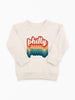 Bubble Repeat Rainbow Organic Pullover for Kids – Customizable Cotton Top with Rainbow Design
