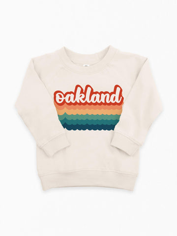 Bubble Repeat Rainbow Organic Pullover for Kids