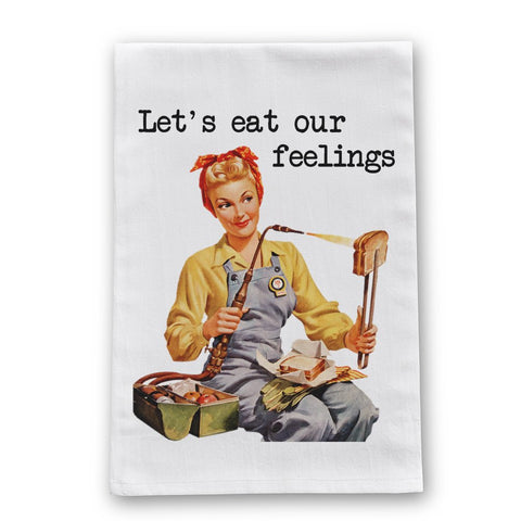 Feelings Tea Towel