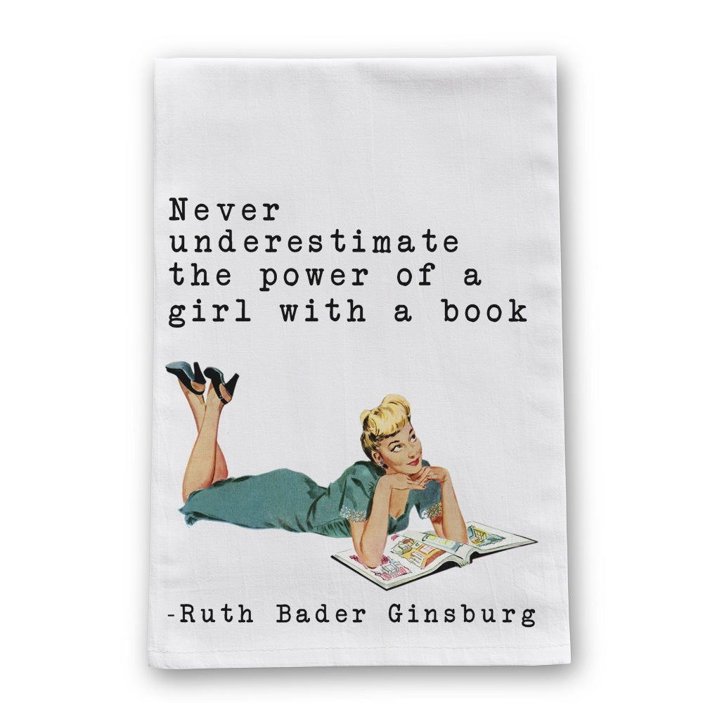 Girl with a Book Tea Towel - Morado Designs