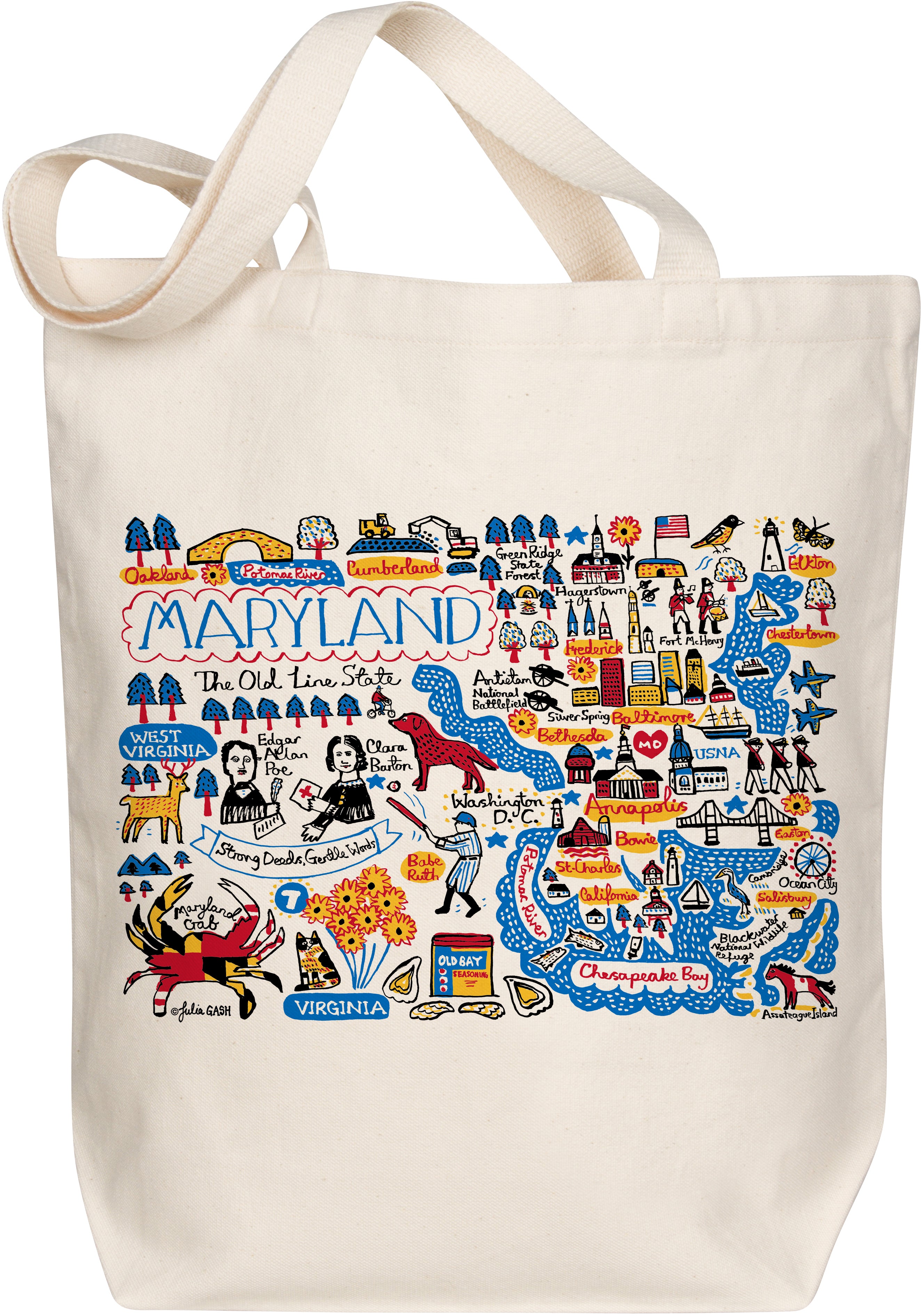 I love New York but I live in Maryland tote | pamela barsky