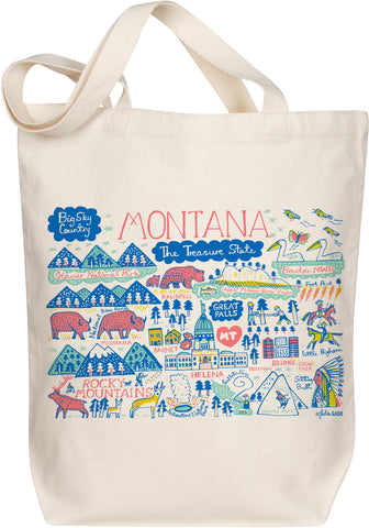 Montana Boutique Map Art Tote