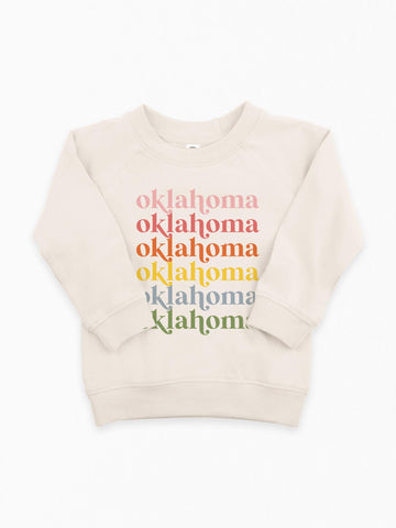 Moonbeam Repeat Muted Organic Pullover for Kids