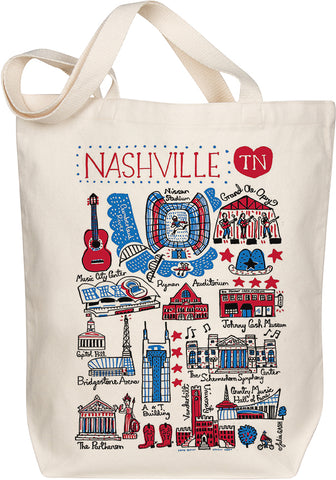 Nashville Boutique Map Art Tote