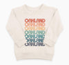 Retro Repeat Rainbow Pullover