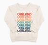 Retro Repeat Rainbow Pullover