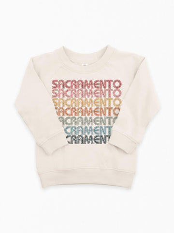 Retro Repeat Earth Tones Pullover