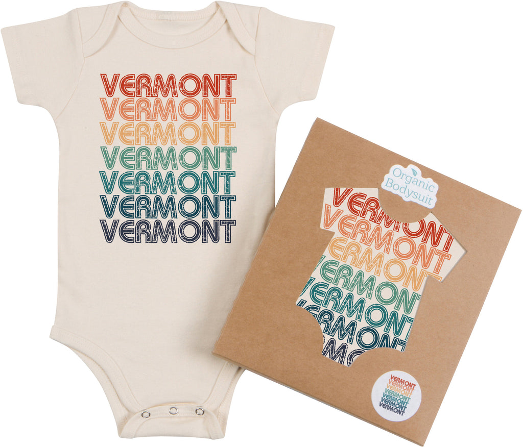 Retro Repeat Rainbow Bodysuit & Tee - Morado Designs