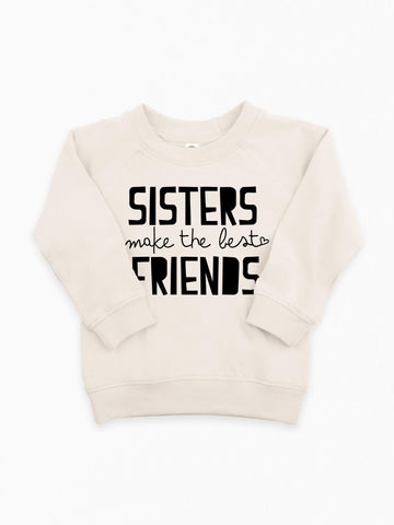 Sisters Best Friends Organic Pullover for Kids