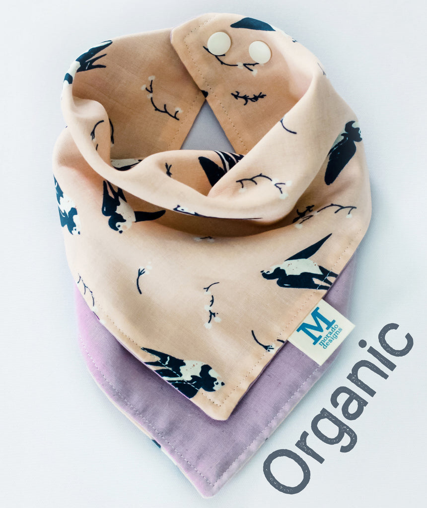 Pink Sparrow Bandana Bib