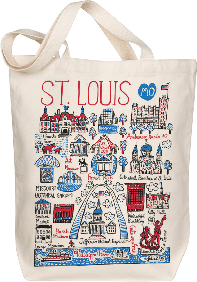 St Louis Boutique Map Art Tote – Morado Designs