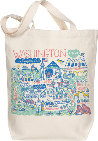 Washington Boutique Map Art Tote